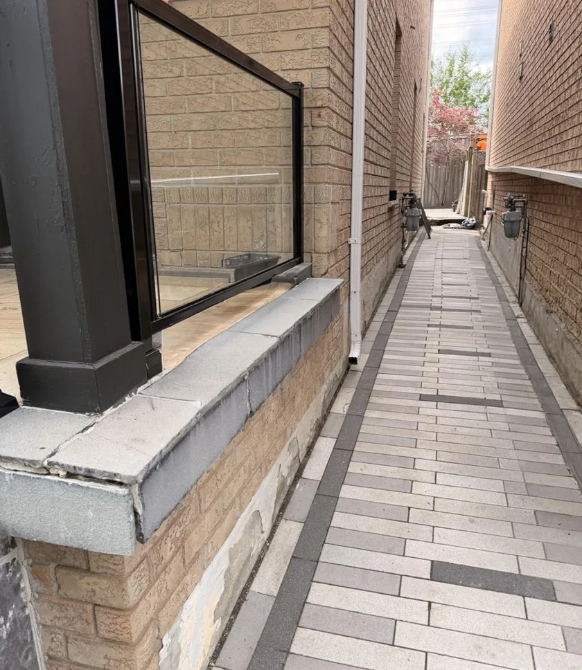 After: Side Walkway Weed Removal